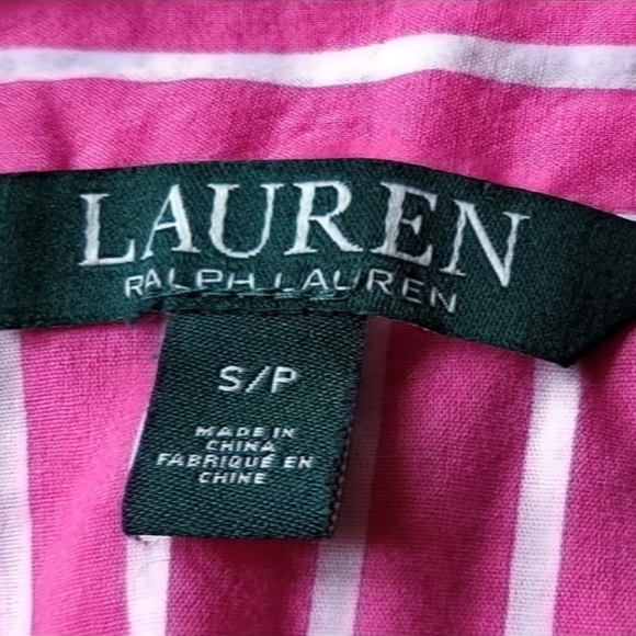 Ralph Lauren Petite Women's Two-Piece Striped PJ Size S - Picture 8 of 9